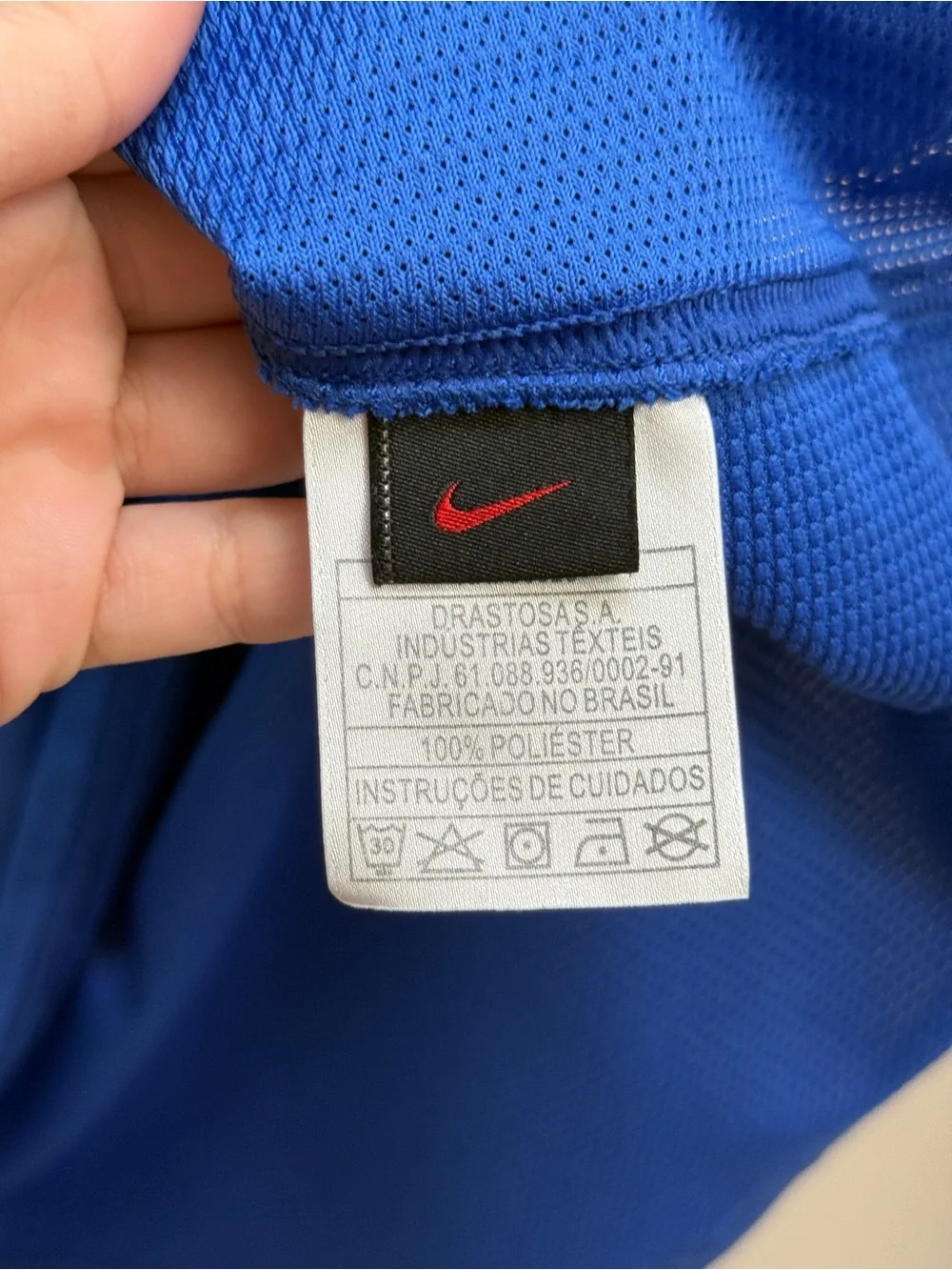 Men’s Nike Sphere Dry Soccer CBF “Brasil” Away Jersey. Size S